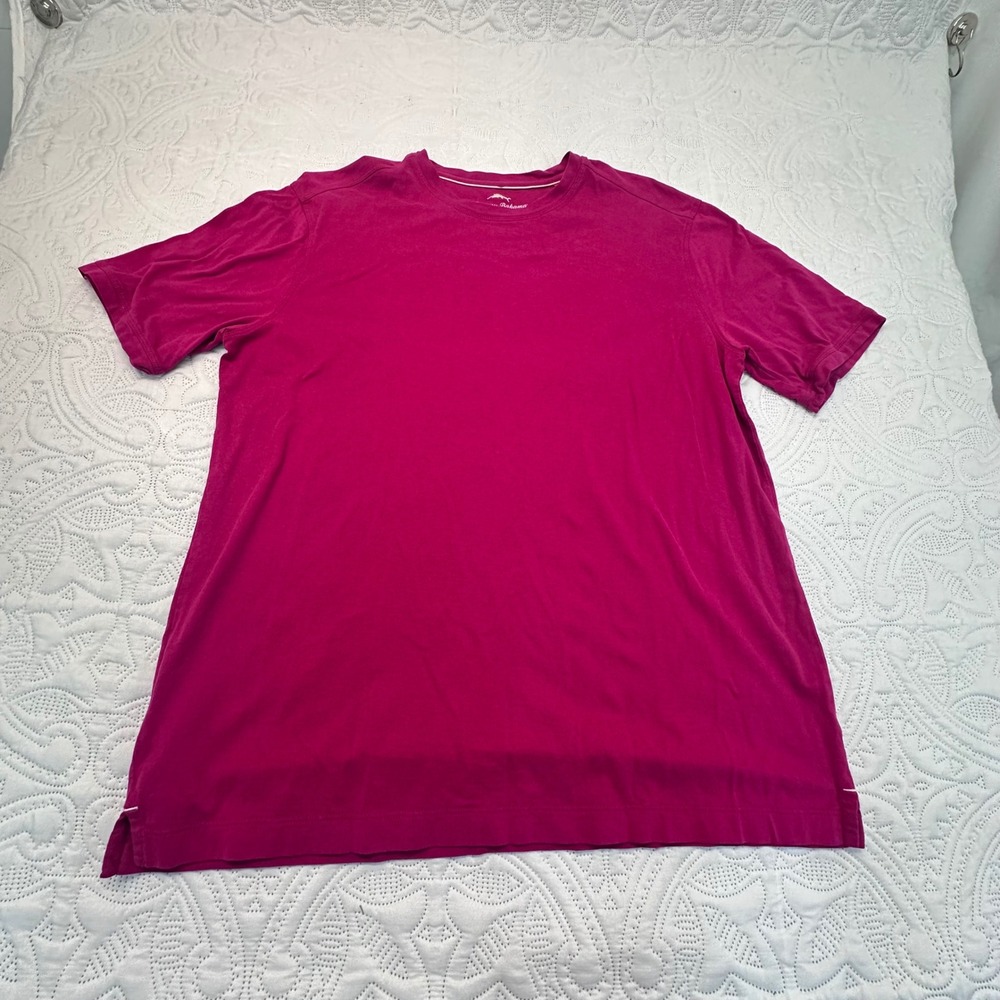 Tommy Bahama Mens Pima Cotton Modal T-Shirt Magenta Pink Size Medium